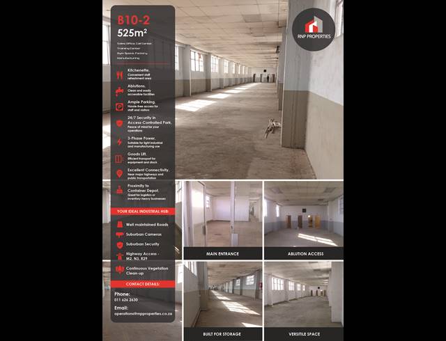 Warehouse property to rent in HERIOTDALE